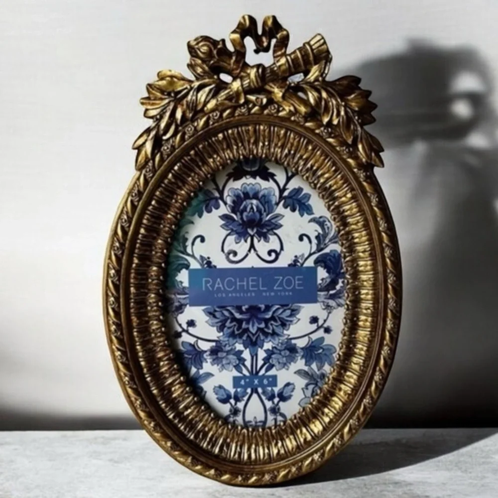 Rachel Zoe Ornate Gold Oval Frame
